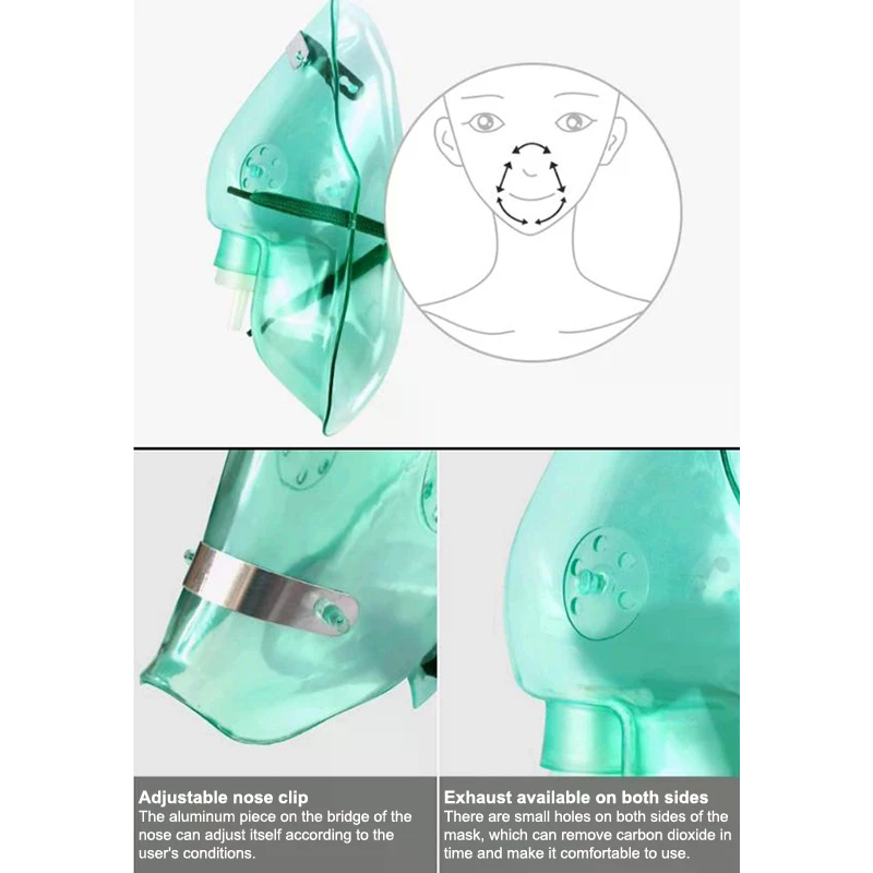 Oxygen Mask Non-Rebreather - /Kuz/ Maska tlenowa o wysokim stężeniu