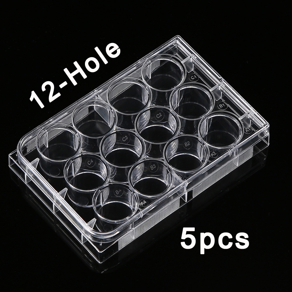 Medical Lab Supplies - 5 szt. Polistyrenu 12 studni płytki