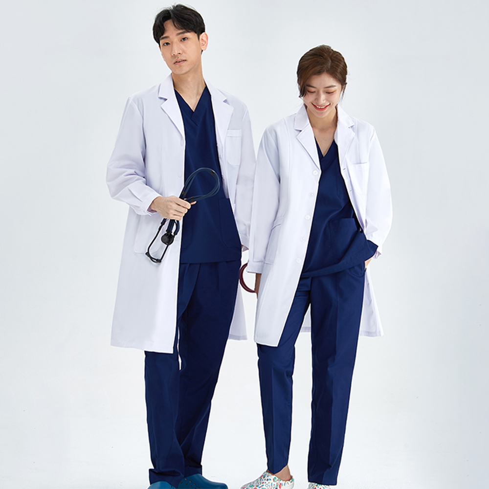 Medical Lab Coat - Unisex biały płaszcz fartuch laboratoryjny szpital