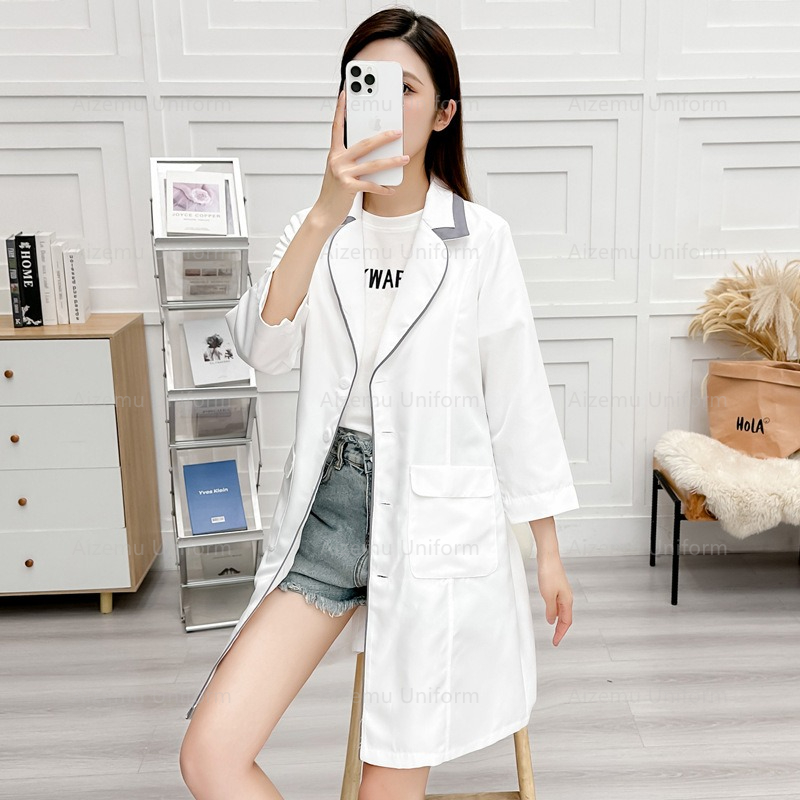 czarny mundurek kosmetyczny z  – Medical Lab Coat recenzja i cena