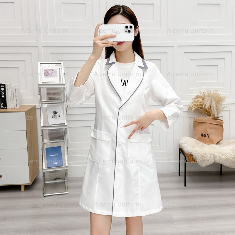 czarny mundurek kosmetyczny z  – Medical Lab Coat recenzja i cena