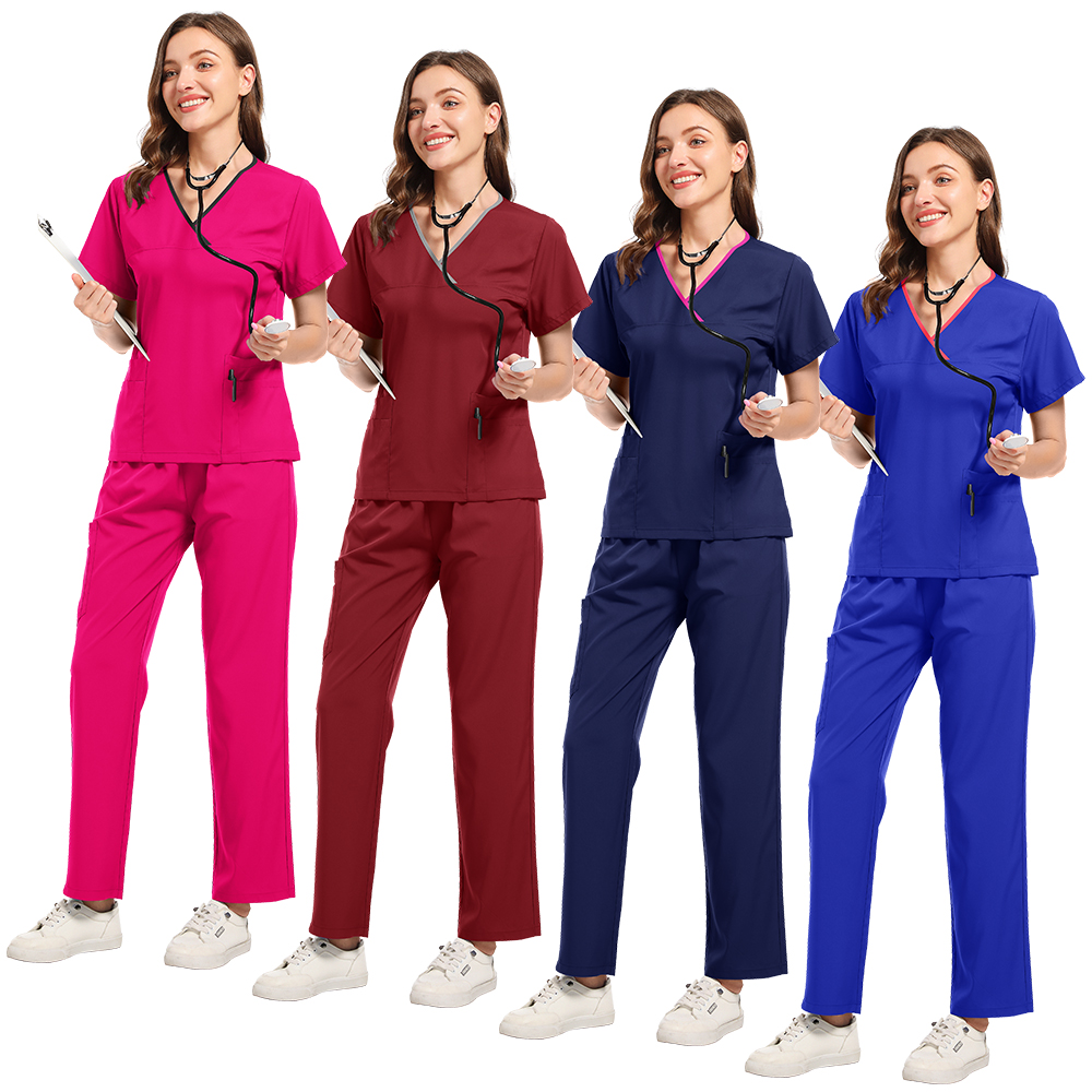 Plus Size Scrubs Set Women Med – Medical Lab Coat recenzja i cena