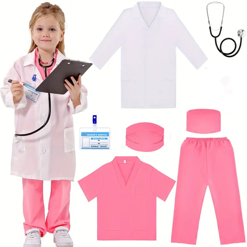 7PCS Kids Doctor Nurse Cosplay – Medical Lab Coat recenzja i cena
