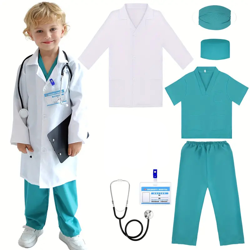 7PCS Kids Doctor Nurse Cosplay – Medical Lab Coat recenzja i cena