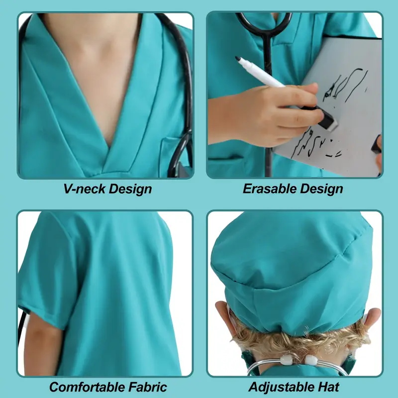 7PCS Kids Doctor Nurse Cosplay – Medical Lab Coat recenzja i cena