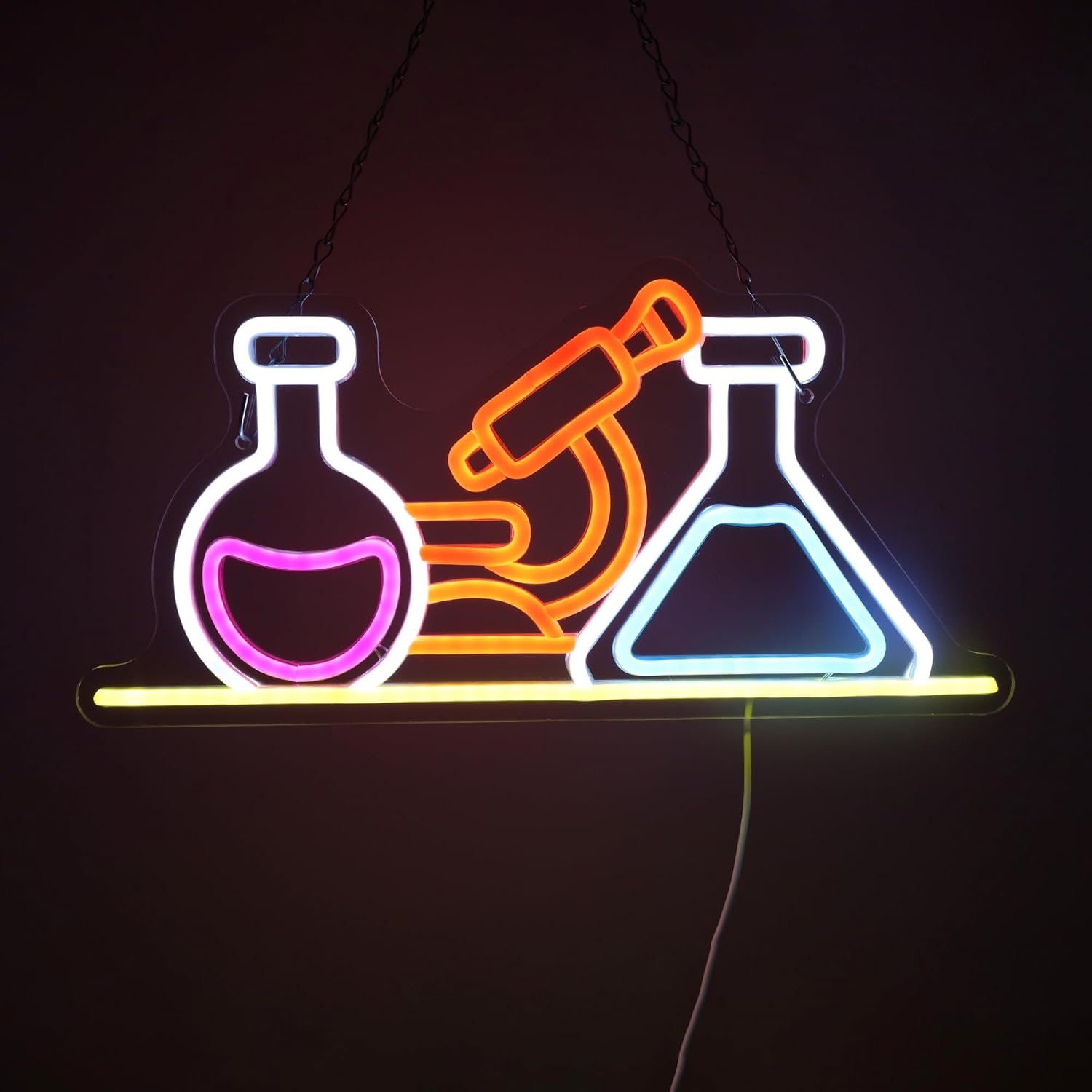 Neonowy znak laboratoryjny, za – Medical Lab Study recenzja i cena