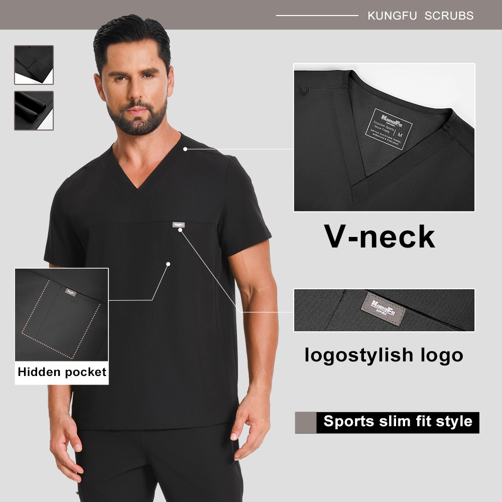 KUNGFU SCRUBS Męski Zestaw Med – Medical Lab Coat recenzja i cena